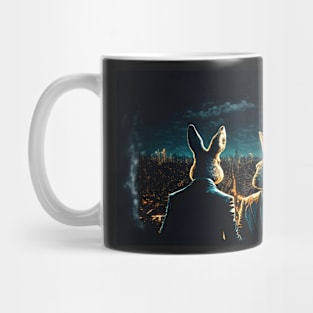 Rabbits acting rich Mug